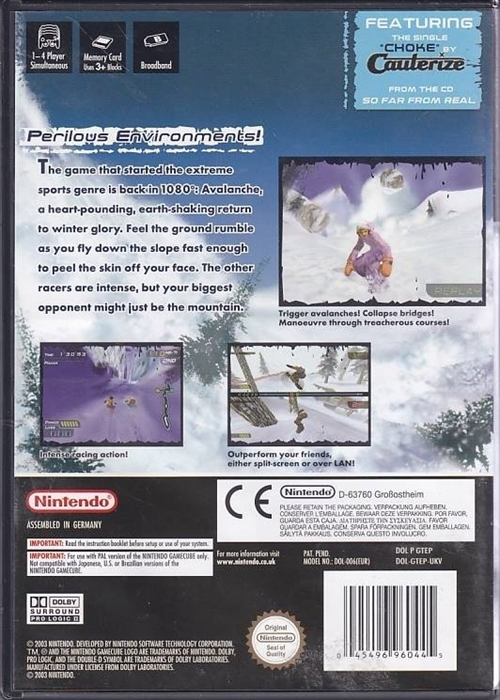 1080 Avalanche - GameCube spil (B Grade) (Genbrug)